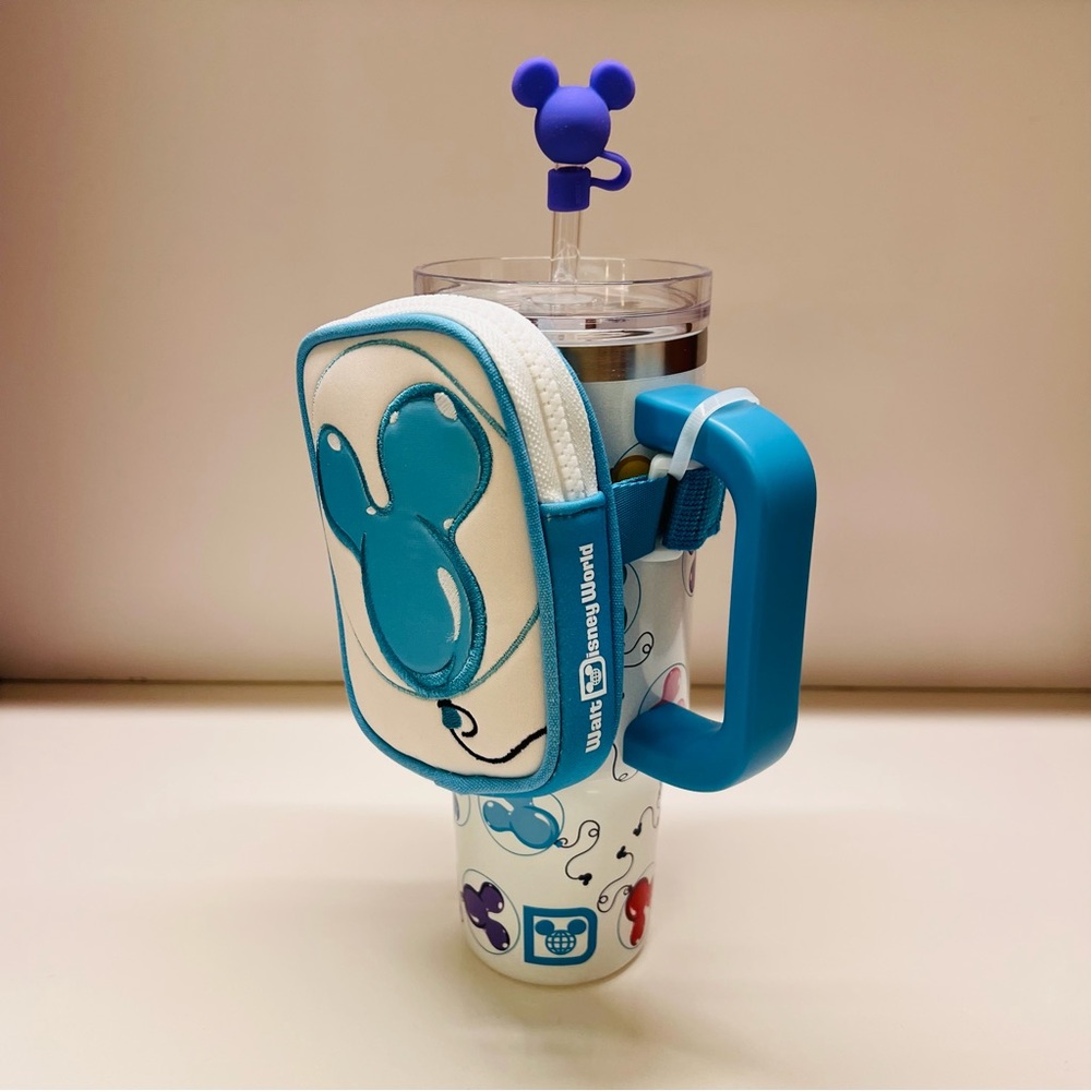 NEW Disney Mickey Balloons 30oz Insulated Stainless Steel Tumbler & Zip Case 🎈🎈🎈 - Picture 15 of 15